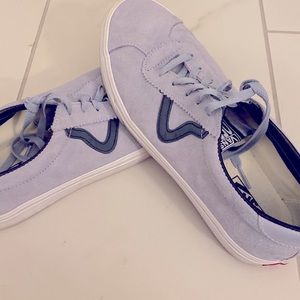 Size 10.5 Vans Light Blue Suede